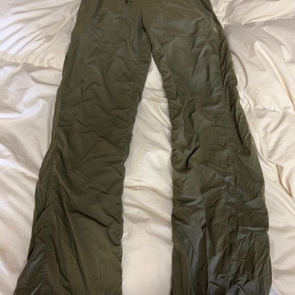 COPY - Lululemon Dance Studio pants lined Army Green 2 Full Length Cinched hem - Picture 12 of 15